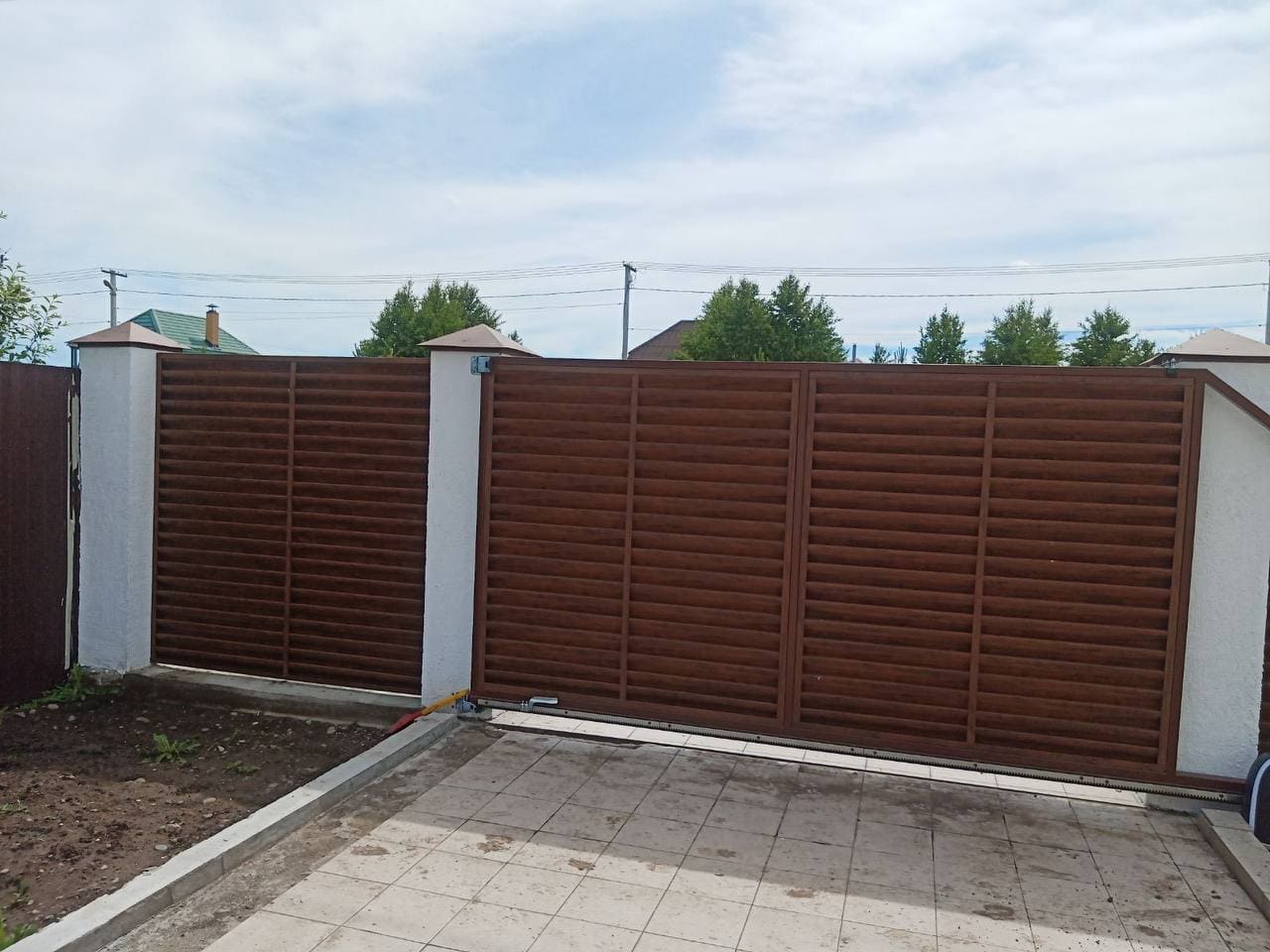 забор-жалюзи printech каштан двусторонний фото4 в Махачкале