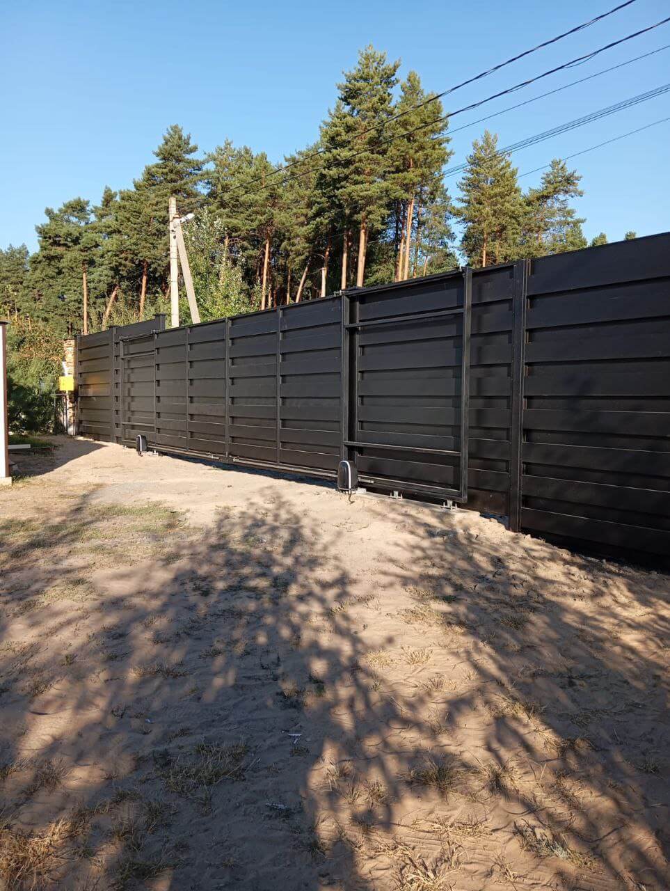 Забор-ранчо из металлопланкена 37м RAL9005 Черный МАТТЕ фото 2 в Махачкале