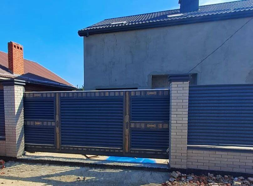 Забор-жалюзи 28м RAL7024/7024 Серый Графит двусторонний МАТТЕ в Махачкале