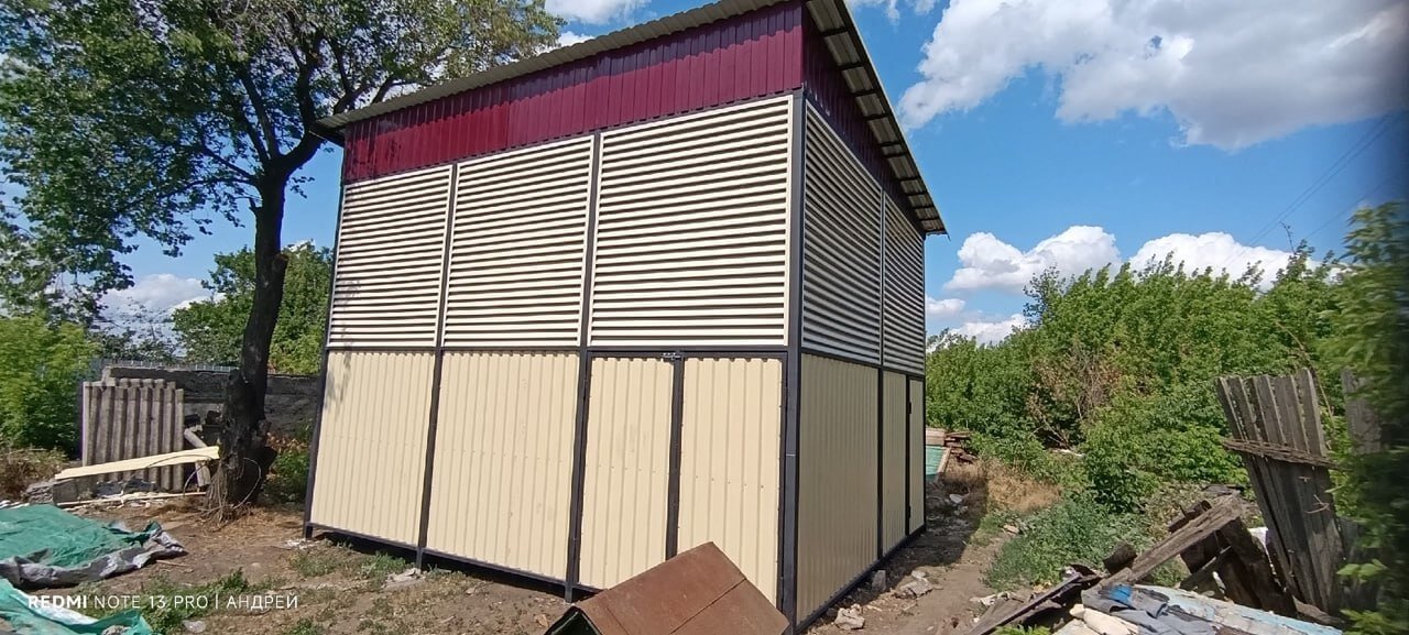 Сенник из ламелей еврожалюзи RAL1015 Слоновая Кость фото 2 в Махачкале