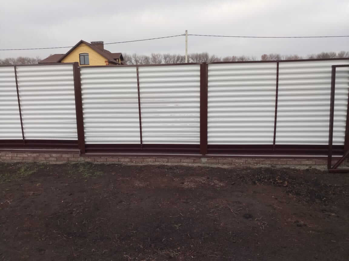 Забор-жалюзи 22м RAL9003/9003 Белый двусторонний фото 1 в Махачкале
