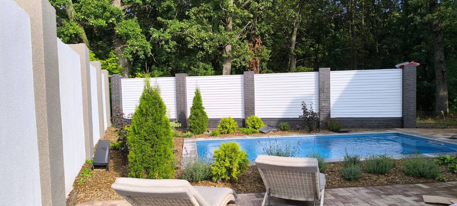 Забор-жалюзи из ламелей Хай-Тек 54м RAL9003 Белый фото 1 в Махачкале