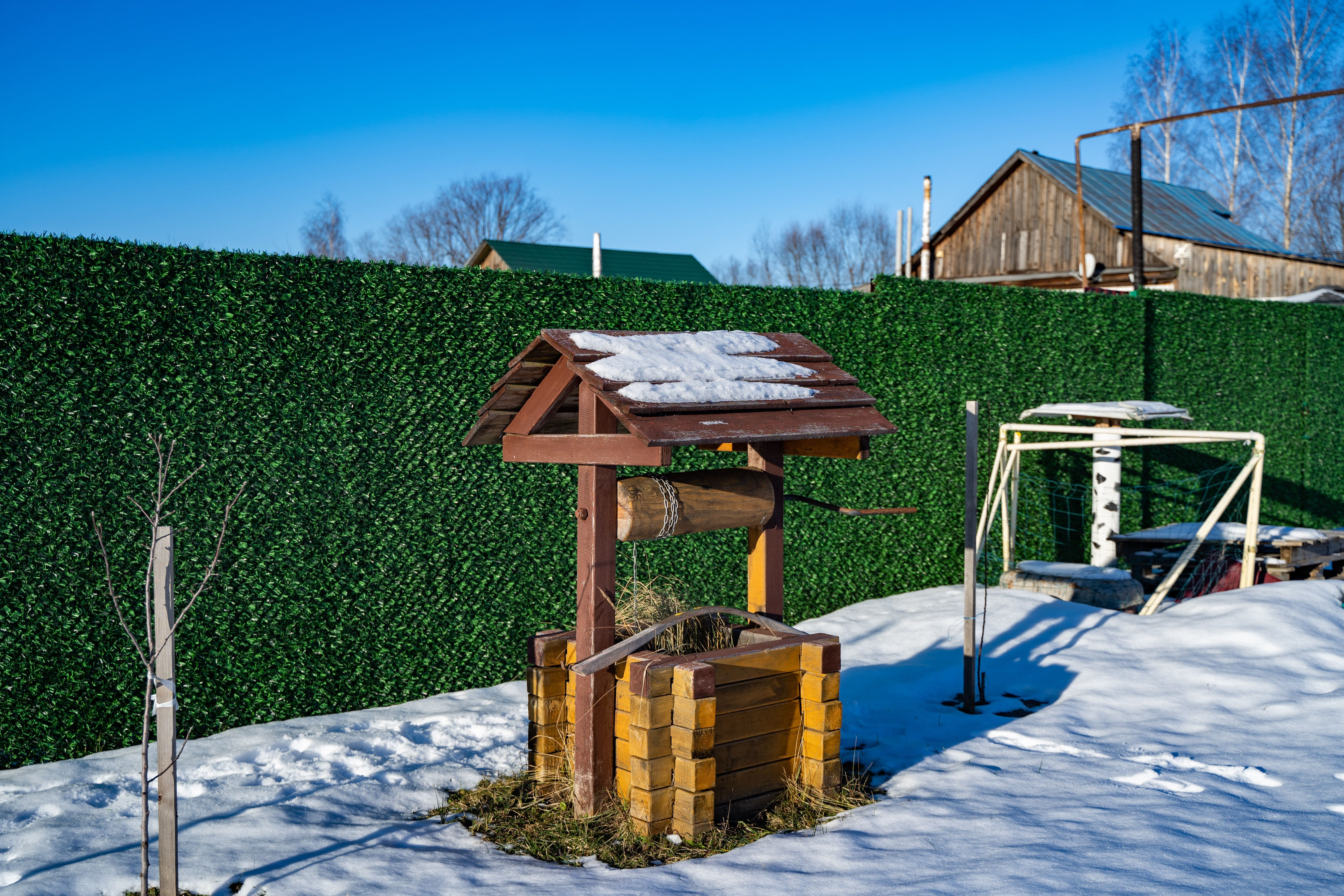 Вечнозеленый забор Grass Fence рулон 2м фото 7 в Махачкале