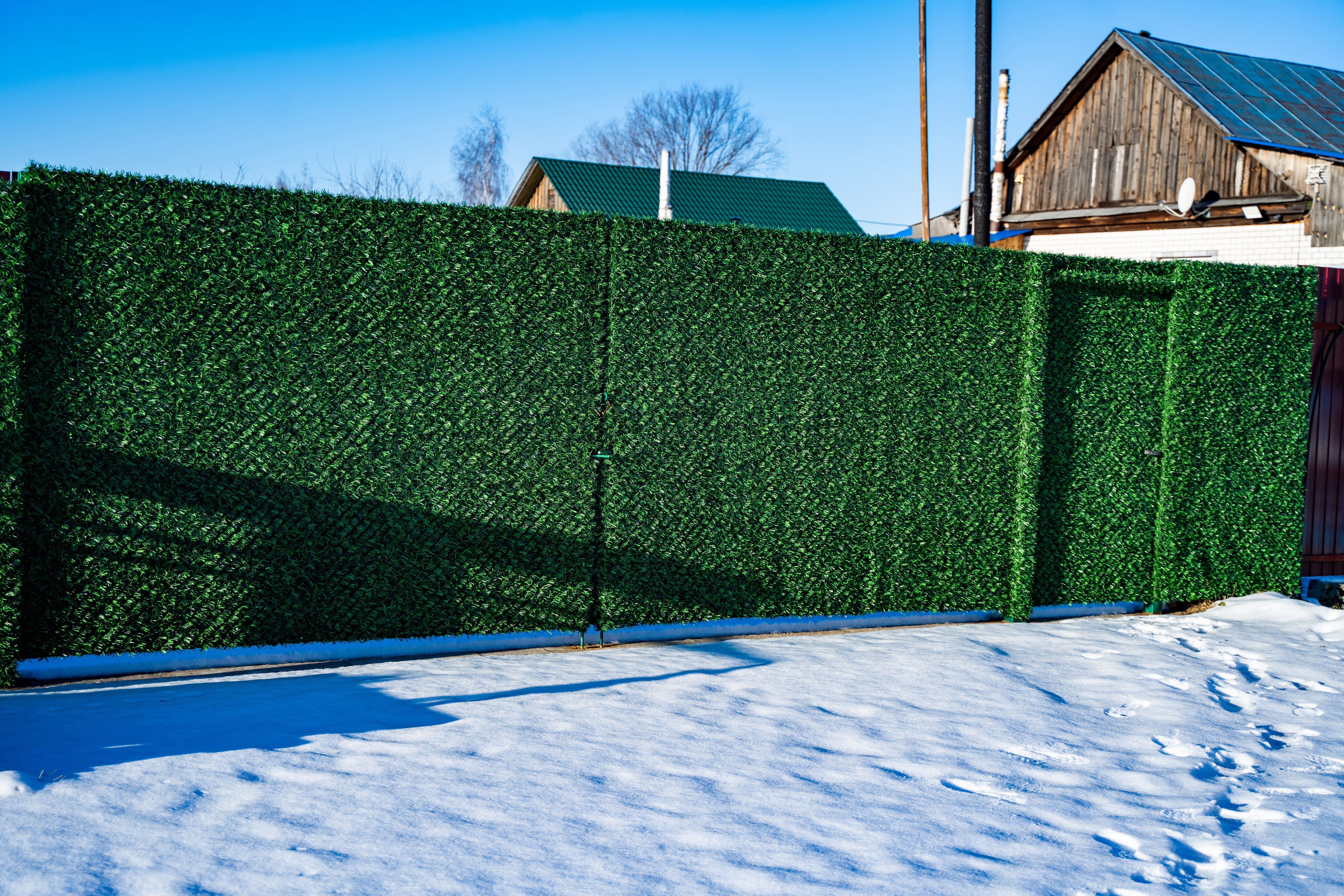 Вечнозеленый забор Grass Fence рулон 2м фото 4 в Махачкале